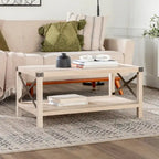 Table basse avec des touches de métal