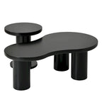 Table basse nuage avec petite table d'appoint ronde