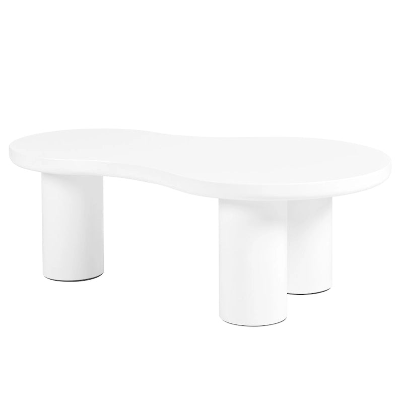 Table basse nuage avec petite table d'appoint ronde