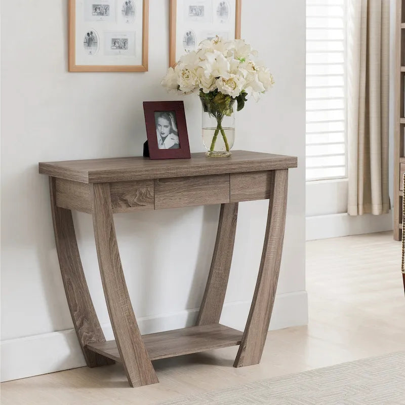 Console moderne à 1 étagère de 91 cm