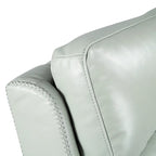 Fauteuil inclinable électrique zéro gravité en cuir véritable avec appui-tête électrique, ports USB et USB-C
