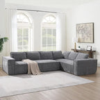 Canapé modulaire minimaliste avec matériaux avancés pour le confort et le style