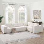 Canapé modulaire minimaliste avec matériaux avancés pour le confort et le style