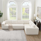 Canapé modulaire minimaliste avec matériaux avancés pour le confort et le style