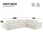 Canapé modulaire minimaliste avec matériaux avancés pour le confort et le style
