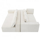 Canapé modulaire minimaliste avec matériaux avancés pour le confort et le style