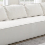 Canapé modulaire minimaliste avec matériaux avancés pour le confort et le style