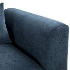 Canapé d'angle modulaire en U avec deux poufs