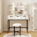 Coiffeuse avec miroir Hollywood et lumières 3 couleurs