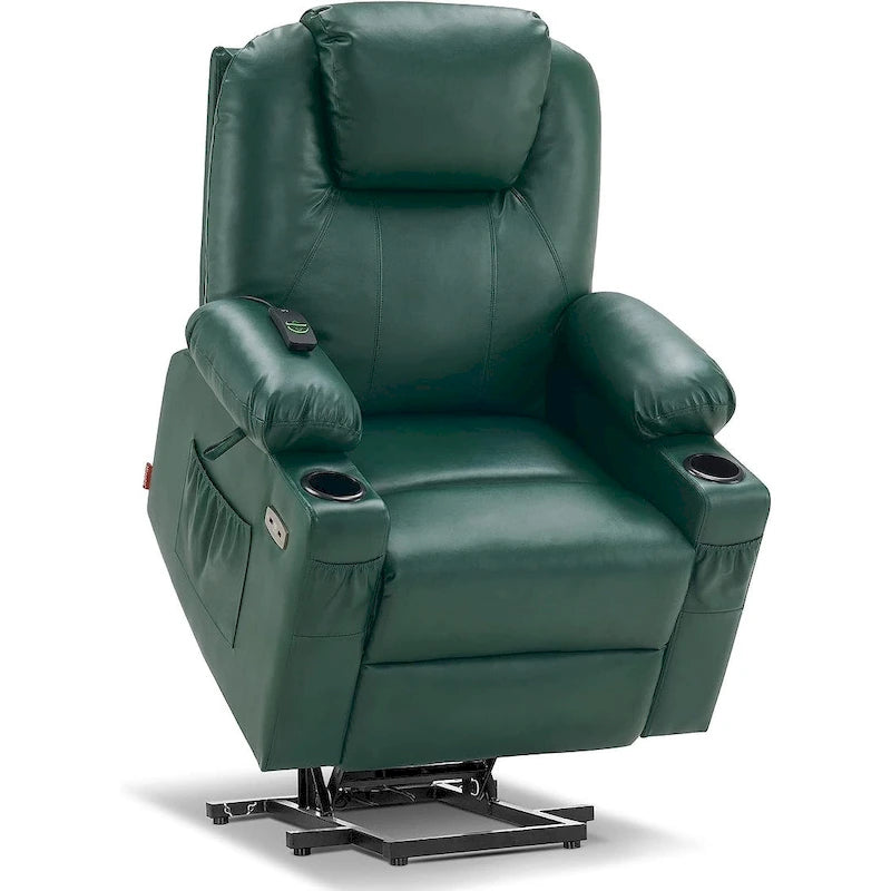Fauteuil inclinable électrique avec massage et chaleur, 3 positions, ports USB, similicuir