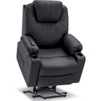Fauteuil inclinable électrique avec massage et chaleur, 3 positions, ports USB, similicuir