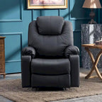 Fauteuil inclinable électrique avec massage et chaleur, 3 positions, ports USB, similicuir