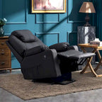 Fauteuil inclinable électrique avec massage et chaleur, 3 positions, ports USB, similicuir