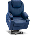 Fauteuil inclinable électrique avec massage et chaleur, 3 positions, ports USB, similicuir