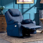 Fauteuil inclinable électrique avec massage et chaleur, 3 positions, ports USB, similicuir