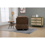 Fauteuil inclinable releveur surdimensionné en cuir PU avec massage, chauffage lombaire, porte-gobelet, inclinaison à plat 180°