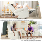 Fauteuil inclinable électrique pivotant 270° avec ports USB
