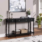 Console 3 tiroirs avec étagère
