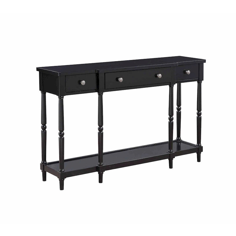 Console 3 tiroirs avec étagère