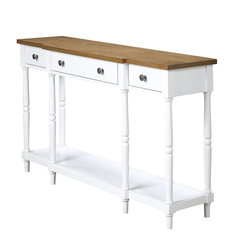 Console 3 tiroirs avec étagère