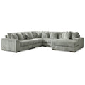 Canapé d'angle 5 places avec méridienne - 133L x 133P x 38H