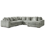 Canapé d'angle 5 places avec méridienne - 133L x 133P x 38H