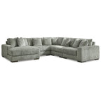 Canapé d'angle 5 places avec méridienne - 133L x 133P x 38H