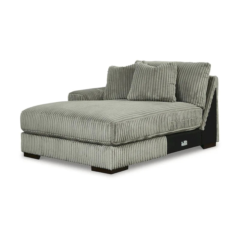 Canapé d'angle 5 places avec méridienne - 133L x 133P x 38H