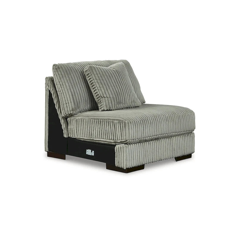 Canapé d'angle 5 places avec méridienne - 133L x 133P x 38H