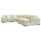 Canapé d'angle 5 places avec méridienne - 133L x 133P x 38H