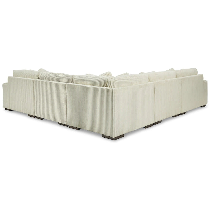 Canapé d'angle 5 places avec méridienne - 133L x 133P x 38H