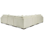 Canapé d'angle 5 places avec méridienne - 133L x 133P x 38H