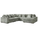 Canapé d'angle 5 places avec méridienne - 133L x 133P x 38H