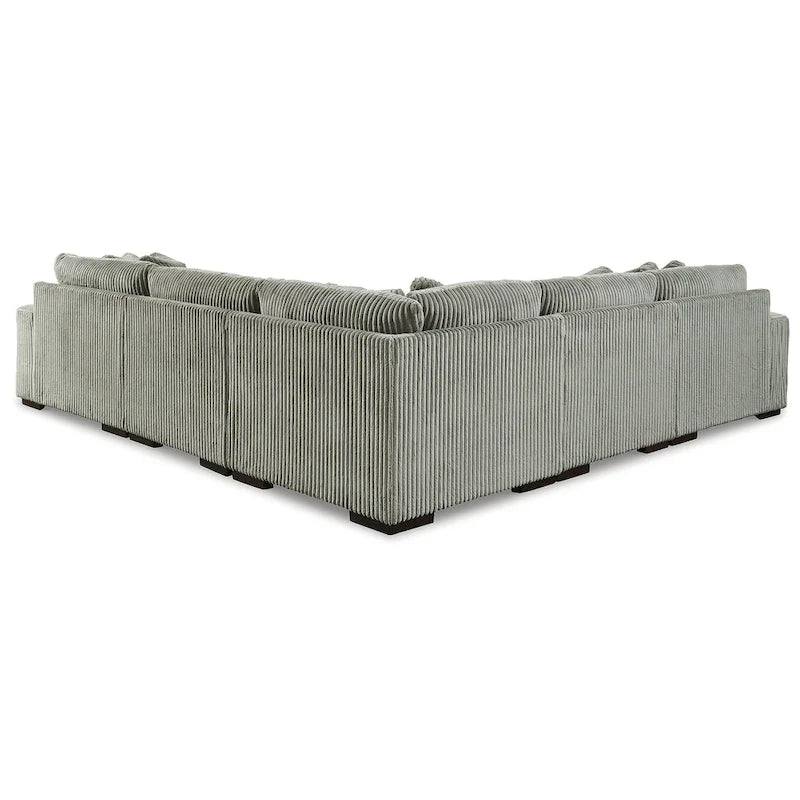 Canapé d'angle 5 places avec méridienne - 133L x 133P x 38H