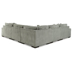 Canapé d'angle 5 places avec méridienne - 133L x 133P x 38H