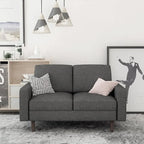 Causeuse en tissu de lin