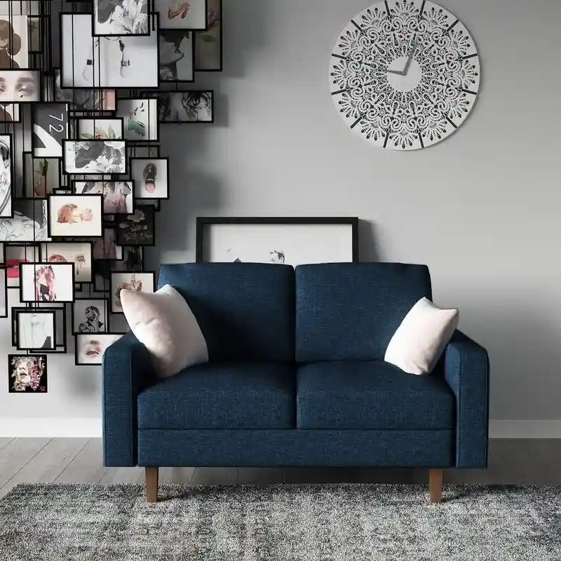 Causeuse en tissu de lin