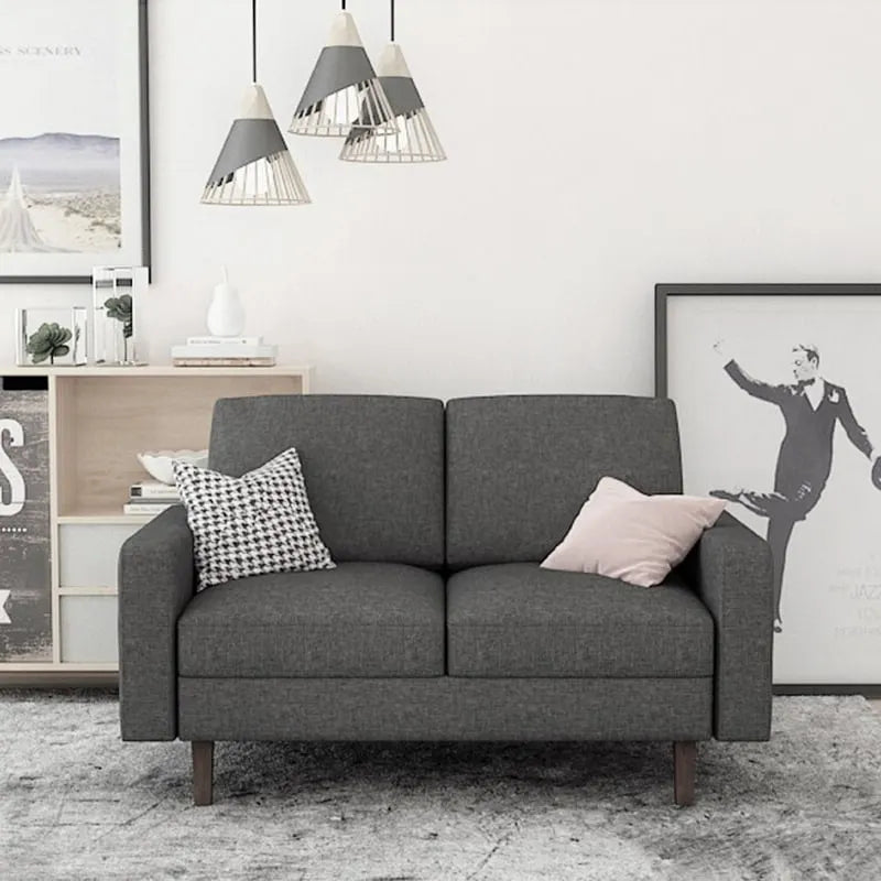 Causeuse en tissu de lin