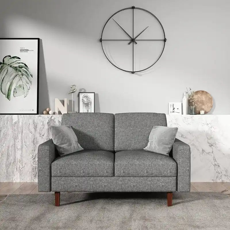 Causeuse en tissu de lin