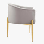 Fauteuils d'appoint capitonnés en velours de performance Savour – Paquet de 2