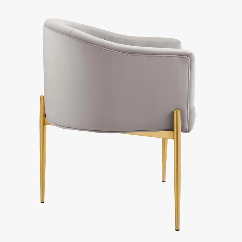 Fauteuils d'appoint capitonnés en velours de performance Savour – Paquet de 2