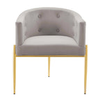 Fauteuils d'appoint capitonnés en velours de performance Savour – Paquet de 2
