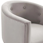 Fauteuils d'appoint capitonnés en velours de performance Savour – Paquet de 2