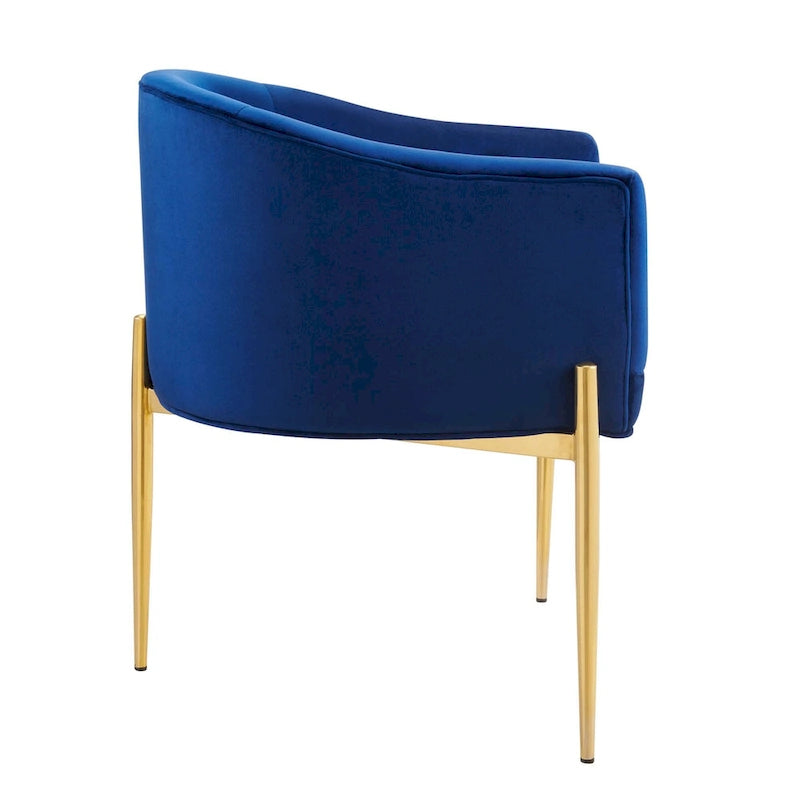 Fauteuils d'appoint capitonnés en velours de performance Savour – Paquet de 2