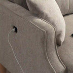 Causeuse en tissu imperméable, chargement USB