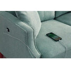 Causeuse en tissu imperméable, chargement USB