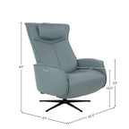 Fauteuil inclinable en cuir