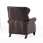 Fauteuil inclinable capitonné contemporain avec garniture cloutée