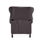 Fauteuil inclinable capitonné contemporain avec garniture cloutée