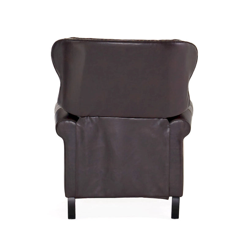 Fauteuil inclinable capitonné contemporain avec garniture cloutée